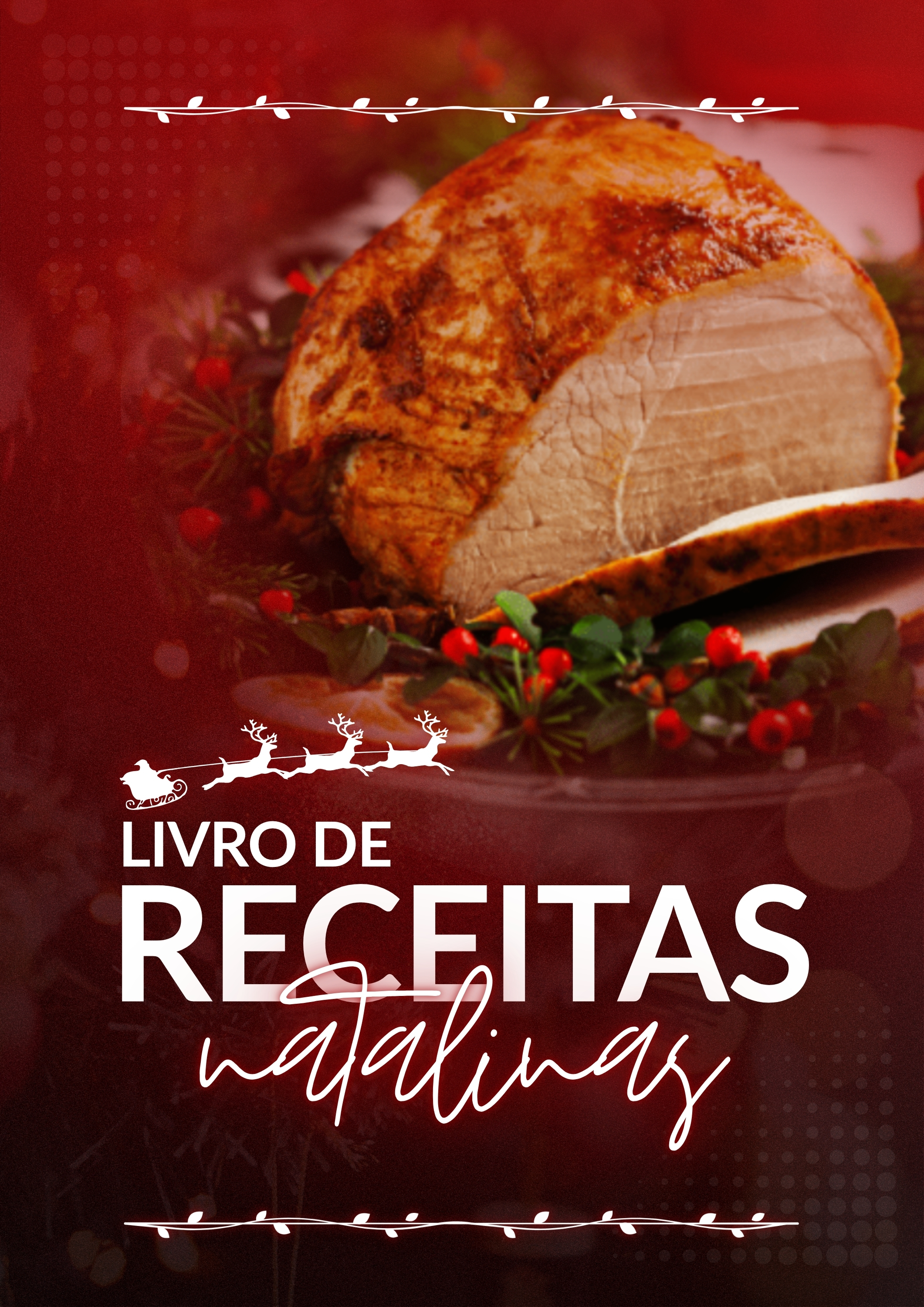 Capa do e-book Livro de Receitas Natalinas